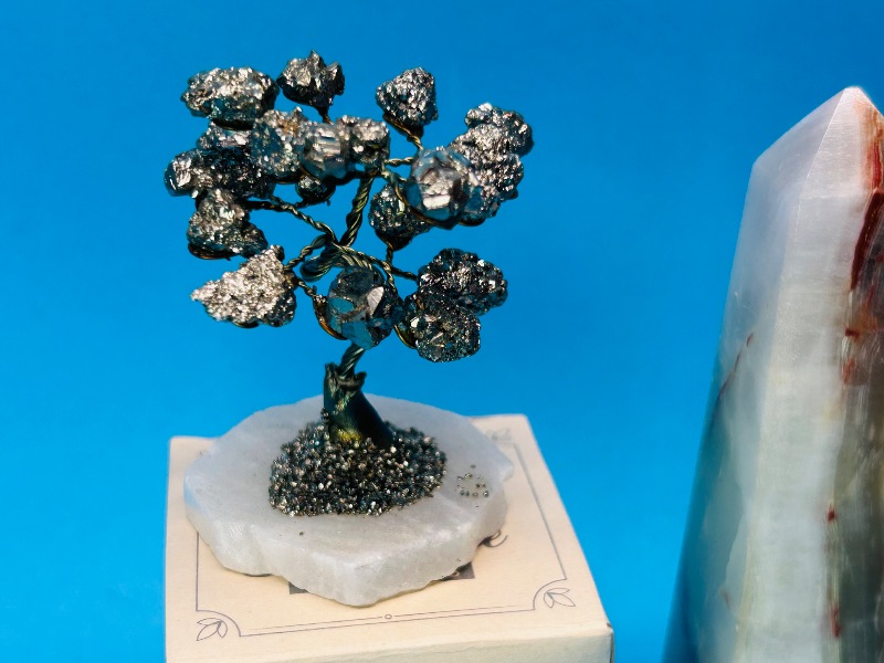 Photo 1 of 196211…onyx pillar, stone tree, and acrylic tree