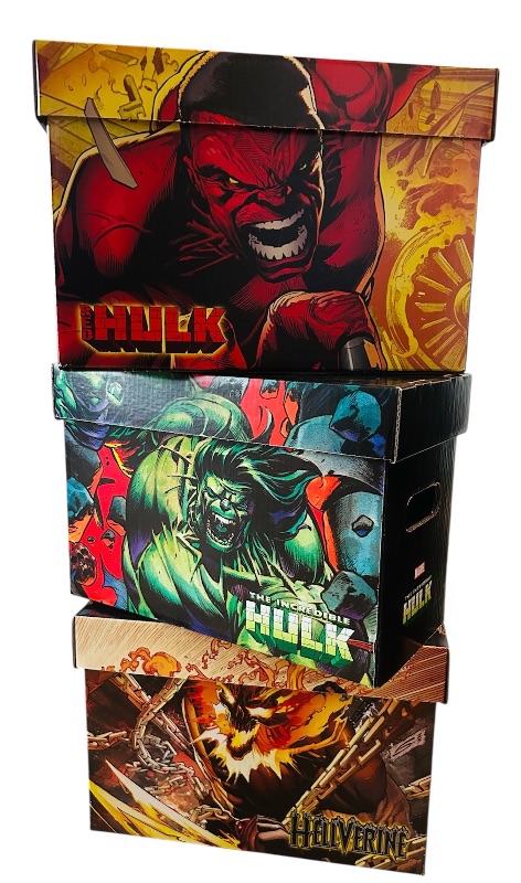 Photo 1 of 196214…EMPTY-3 empty comic boxes with lids