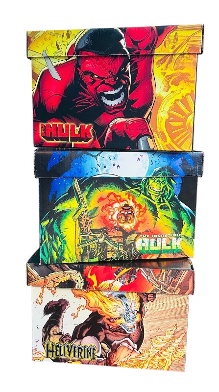 Photo 1 of 196214…EMPTY-3 empty comic boxes with lids