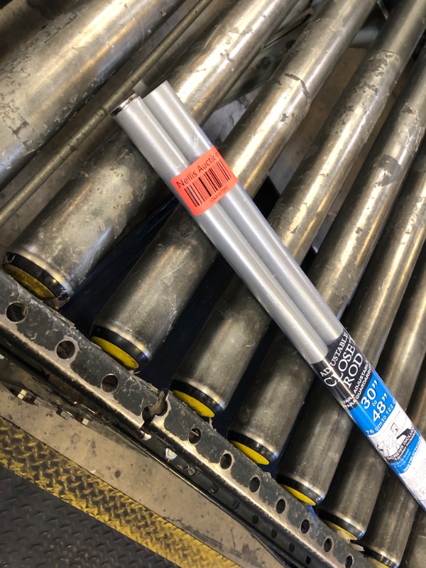 Photo 1 of John Sterling Corp RP0022-30/48 30" To 48" Platinum Adjustable Closet Rod