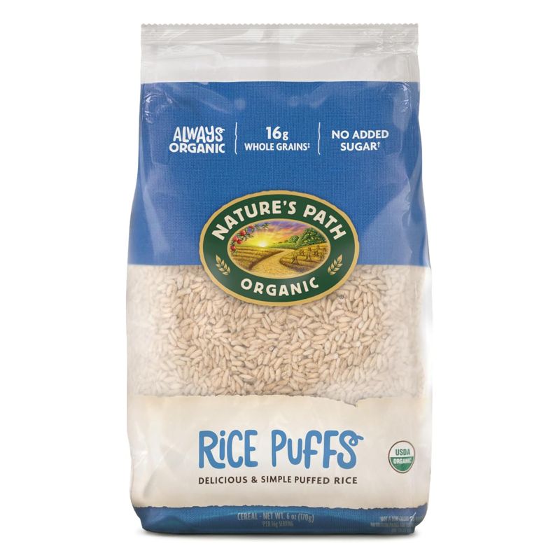 Photo 1 of Nature's Path Organic Rice Puffs Cereal, 6 oz (Pack of 12), Earth Friendly Packaging - exp 7/1/25