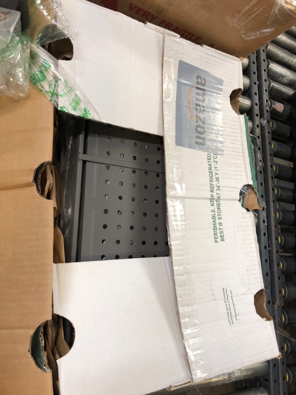 Photo 1 of Rolling Utility Cart Folding Cart with Wheels - 3 Tier Collapsible Metal Cart, Large Capacity