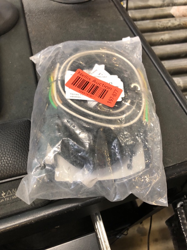 Photo 1 of Oyviny 4 Pin 5 Wire Trailer Wiring Harness 22FT for Rewiring Both-Side Taillights, Pure Copper Wishbond Trailer Light Kit 4 Way Flat 5 Wire Plug w/Nylon Net Tube Protection