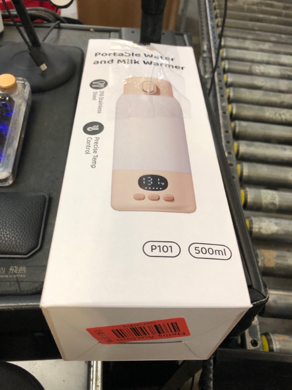 Photo 1 of Lxlu Portable Bottle Warmer for Travel, 17 Ounces Milk Warmer for Baby Breastmilk with Fast Heating & Precise Temp Control, Bottle Warmer for Car, Outdoors