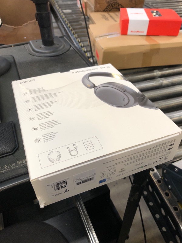 Photo 1 of Edifier W800BT Pro Hybrid Active Noise Cancelling Headphones - Hi-Res Audio - AI Call Noise Cancellation - 45H Playtime - Fast Charging - Foldable - Wireless Over-Ear Bluetooth 5.4 Headphones - Gray