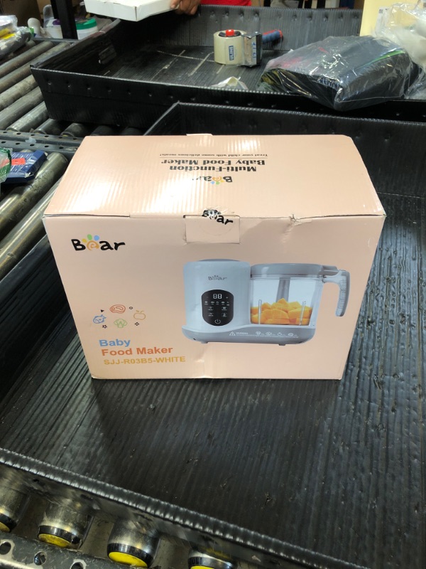 Photo 1 of BEAR 2024 Baby Food Maker | One Step Baby Food Processor Steamer Puree Blender | Auto Cooking & Grinding | Baby Food Puree Maker with Self Cleans | Touch Screen Control, White