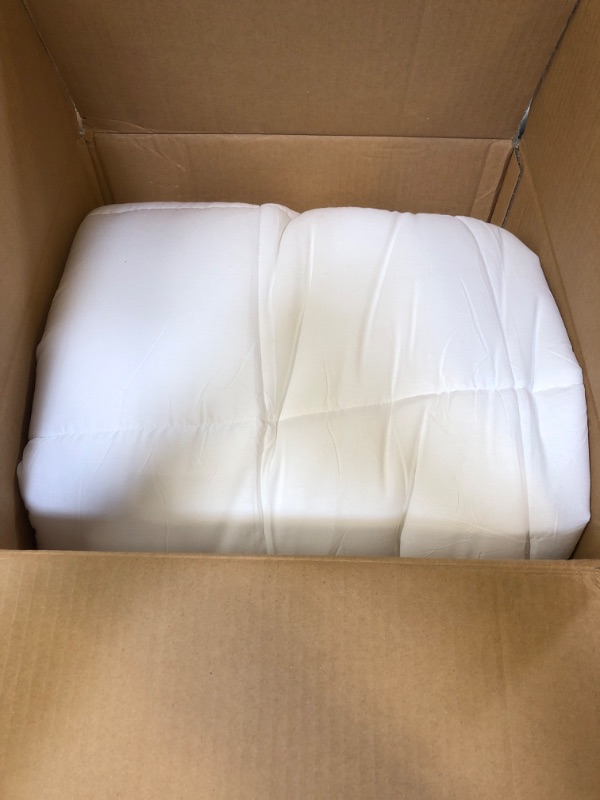 Photo 1 of Cloud-Like Twin Mattress Topper - 100% Cotton Top Mattress Pad for Back Pain Relief - Breathable & Naturally Cooling for Hot Sleepers