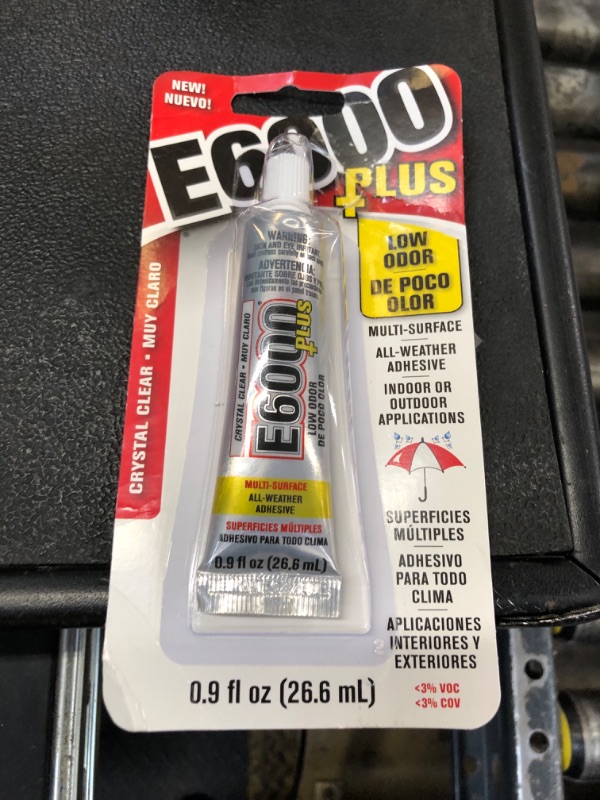 Photo 1 of E6000 Eclectic 570110, Clear 0.9 Fl Oz E6000+Plus Multipurpose Adhesive