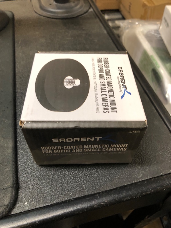 Photo 1 of SABRENT Rubber Coated Magnetic Mount Compatible with GoPro and Small Cameras (CS-MG43)