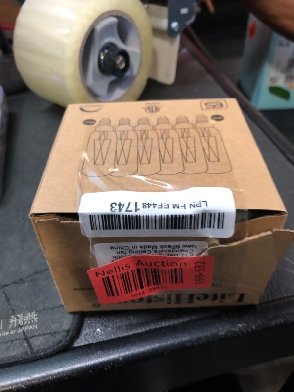 Photo 1 of LiteHistory E12 led bulb Dimmable 4W equal 40W led candelabra bulb daylight 5000K clear T6 T25 E12 edison bulb for ceiling fan,chandelier AC120V 400LM 6Pack