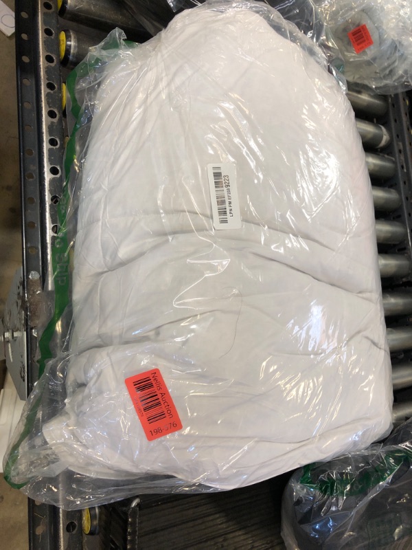 Photo 1 of Royoliving Premium Feathers Down Duvet Insert Comforter Queen Size All Season Medium Warmth White 100% Cotton Cover with Corner Tabs (90x90, 50 oz)