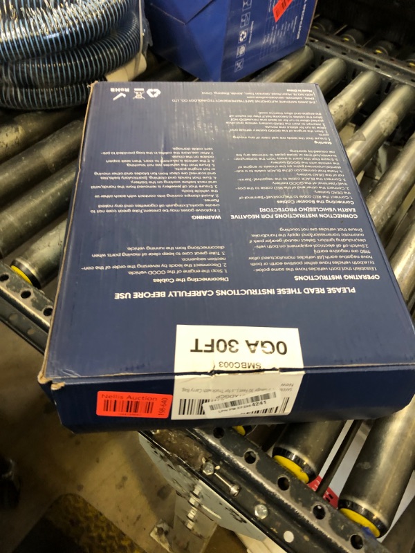 Photo 1 of SAFEMATE 0 Gauge 30 Feet Jumper Cables Heavy Duty, 1000 Amp Quick Connect Plugs for Truck with Carry Bag