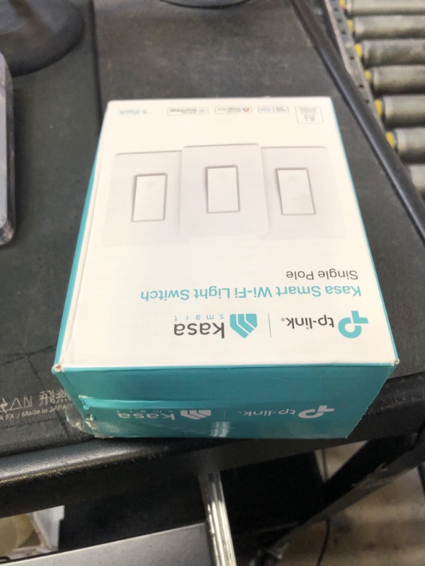 Photo 1 of Kasa Smart Light Switch HS200P3, Single Pole, Needs Neutral Wire, 2.4GHz Wi-Fi Light Switch Works with Alexa and Google Home, UL Certified, No Hub Required, 3 Count -Pack of 1 , White