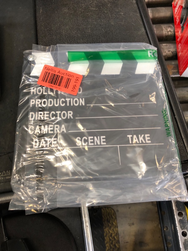 Photo 1 of ArtCreativity Movie Clapboard, Hollywood Movie Theme Party Decorations, Academy Awards Party Supplies and Film Décor, Slate Clapperboard Prop for Stage Plays, Fun Photo Booth Prop