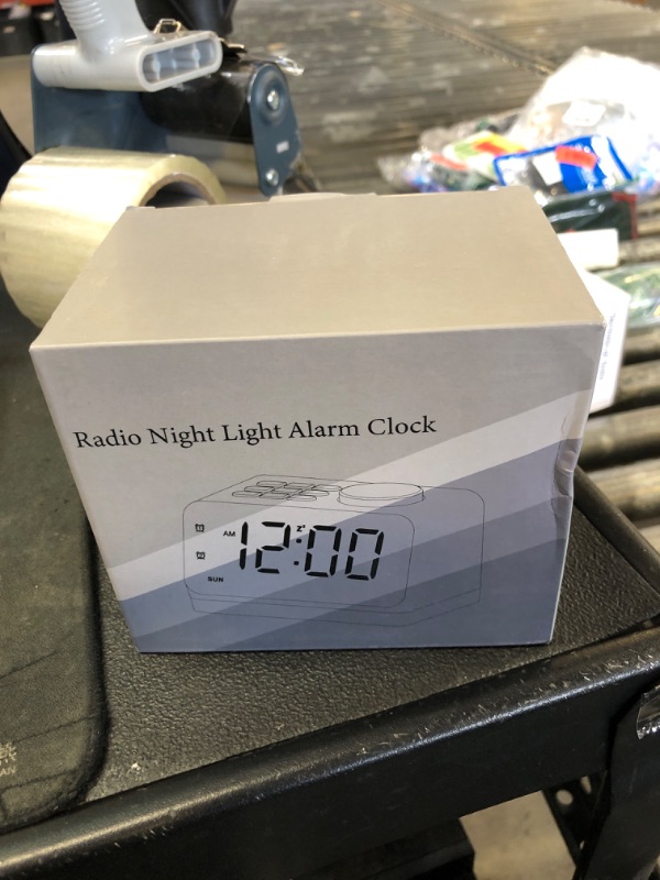 Photo 1 of JALL Digital Alarm Clock with FM Radio for Bedroom, 8 Colors Night Light with 2 Charging Port, Sleep Sound Machines with Timer, Dual Alarm, Loud Alarm and Easy to Use for Seniors and Kids as Gift