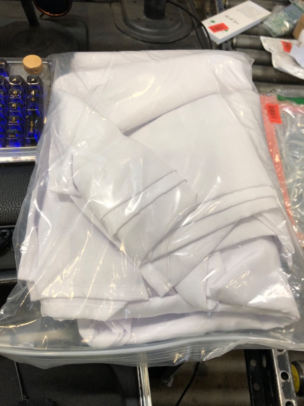 Photo 1 of WHITE CURTAIN PANELS (DIMENSIONS UNKNOWN)