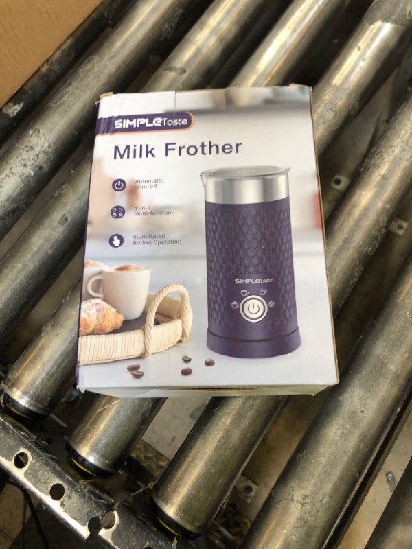 Photo 1 of SIMPLETASTE Milk Frother, 4-in-1 Electric Milk Steamer, Automatic Warm and Cold Foam Maker and Milk Warmer for Latte, Cappuccinos, Macchiato