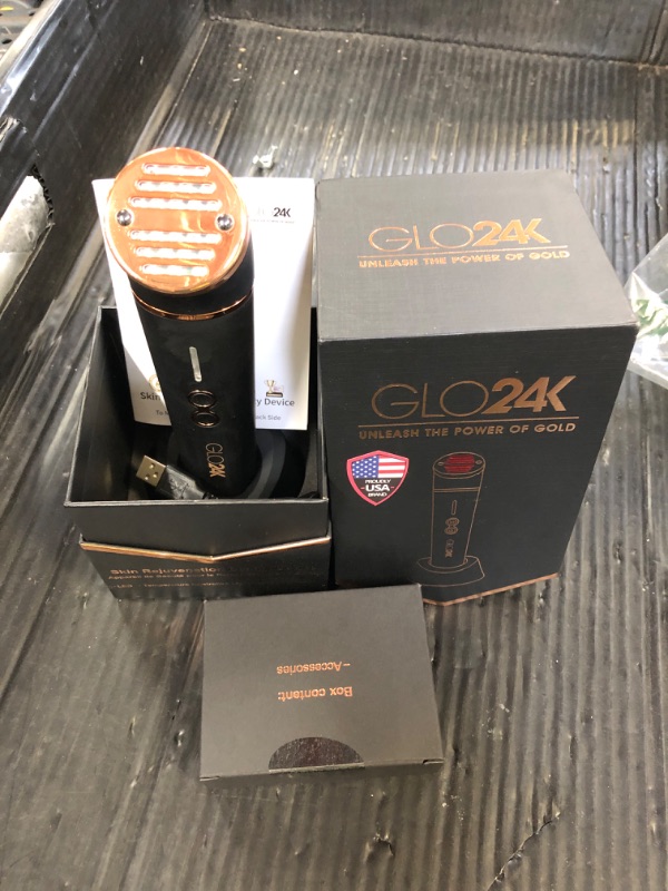Photo 1 of GLO24K Beauty Device for The Face. Based on Triple Action L E D, Thermal, and Vibration Technologies.