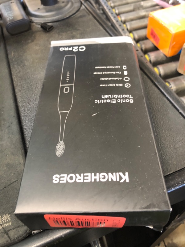 Photo 1 of kingheroes Electric Toothbrush Set, Comes with 8 Brush Heads & Travel Case,4 Modes with 2 Minutes Built in Smart Timer, One Charge for 60 Days, 42000 VPM Motor (Black)