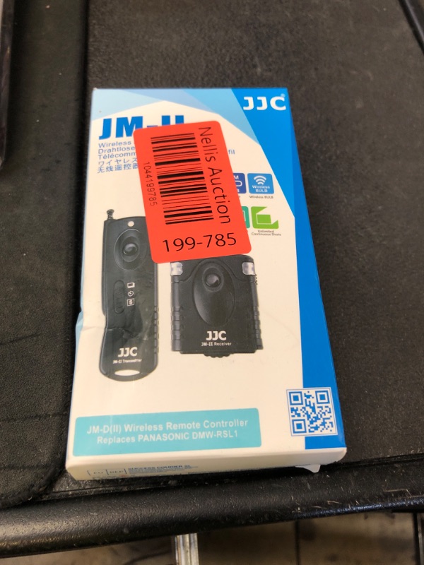 Photo 1 of JJC Wireless Remote Control for Panasonic Lumix G9 II G85 G7 GH7 GH6 GH5 GH5S GH4 S5 S1 S1R S1H GX8 GX7 FZ2500 FZ2000 FZ1000 II FZ300 FZ100 FZ150 FZ200 FZ50 G5 G6, Replaces Panasonic DMW-RS1 DMW-RSL1