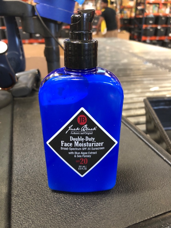 Photo 1 of Jack Black Double-Duty Face Moisturizer, 8.5 Fl. Oz – SPF 20 Sun Protection, Long Lasting Hydrating Skincare, Lightweight Moisturizer, Men’s Facial Moisturizer