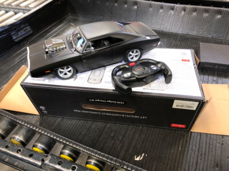 Photo 1 of RASTAR RC Cars 1:16 Fast & Furious 1970 Dodge Charger R/T Remote Control Car, Toy Muscle Cars for Boys, Matt Black 2.4G