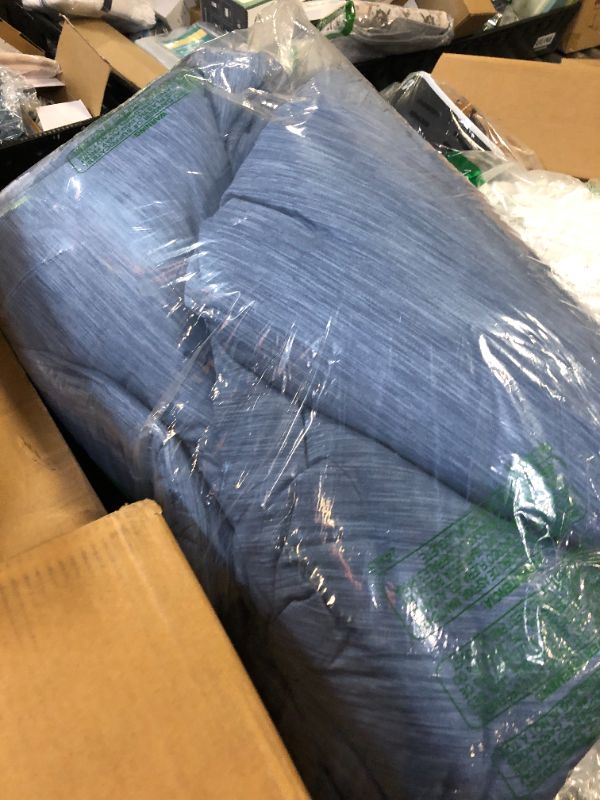 Photo 1 of Bedsure Queen Comforter Set - Infinity Blue Soft Bedding for All Seasons, Cationic Dyed Bed Set, 3 Pieces, 1 Queen Size Comforter (90"x90") and 2 Pillow Shams (20"x26"+2")