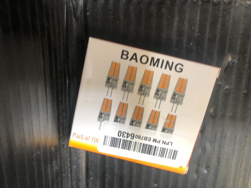 Photo 1 of BAOMING G4 LED Bulb 12V 3.5W JC Bi-Pin Base, 20W-35W T3 G4 Halogen Equivalent, 2700K Soft Warm White, No-Flicker 350LM, Chandelier Lighting/Landscape Lighting/Microwave Lighting (10 Pack)