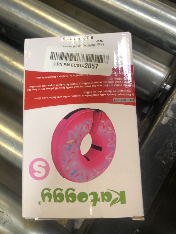 Photo 1 of Katoggy Inflatable Dog Cone Collar for Small Medium Large Dogs and Cats, Soft Adjustable Blow up Donut E-Collar for Post-Surgery Use