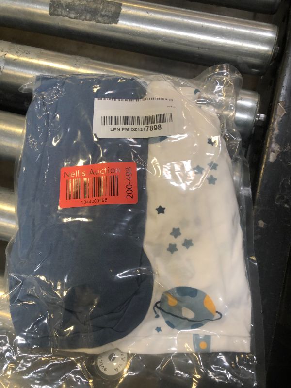 Photo 1 of ZIGJOY Sleep Sack Swaddle 0.5 TOG Baby Wearable Blanket 100% Cotton Baby Swaddle Blanket for Newborns 0-6 Months for Boy Girl, Blue&Space