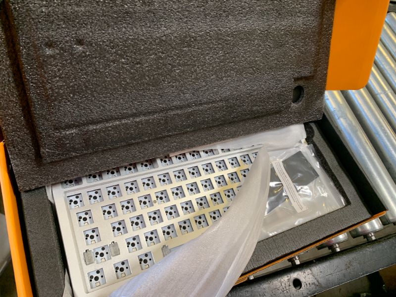 Photo 1 of Glorious Gaming GMMK PRO 75% Barebones White (Frame Only) - Modular Mechanical Gaming Keyboard, TKL Size (75%), 3.3lb Frame, RGB, Fully Customisable, 5-Pin Switch Support