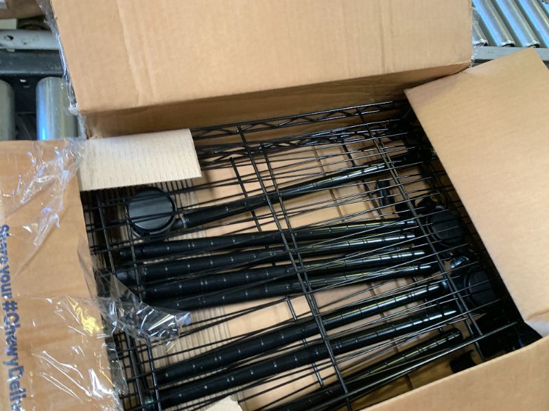 Photo 1 of metal rack black 