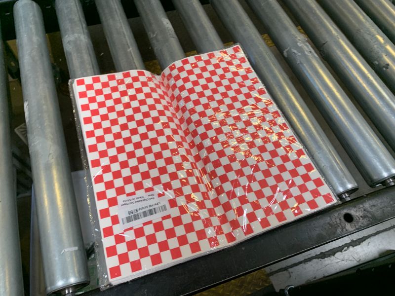 Photo 1 of 100PCS Sandwich Wrapping Paper, Grease Resistant Wax Paper Sheets for Food, Extra Strong Food Basket Liners, Classic Red & White Checkered Deli Sheets 12x12" for BBQ, Picnic, Festival - Vacnkoy