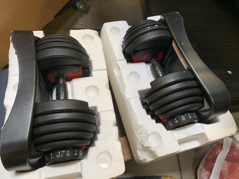 Photo 1 of BowFlex Results Series 552 SelectTech Dumbbells 52.5 each 
