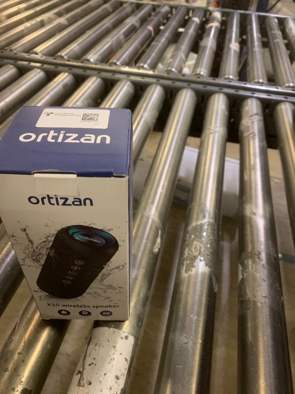 Photo 1 of Ortizan Portable Bluetooth Speaker: IPX7 Waterproof, 24W Loud Sound, Deep Bass, Bluetooth 5.3, LED Lights, Wireless Stereo Pairing, 30H Playtime, for Home/Outdoor/Party/Beach, Birthday Gift (Black)