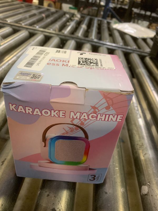 Photo 1 of Karaoke Player, Karaoke Machine for Adults, Portable Bluetooth Mini Karaoke Microphone Singing Speaker Player with 2 Wireless Mic, All Smartphones,Birthday, Family,Home Party(Rose Gold)
