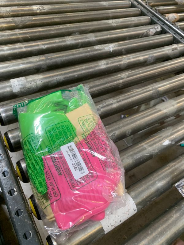 Photo 1 of Bamllum 3 Pairs of Rubber Dishwashing Gloves for Kitchen and Household Cleaning – Long Cuff 15", Reusable, Flexible Long-lasting and Non-Slip (Red+Yellow+Green, Medium)