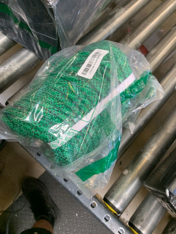 Photo 1 of Premium Polyester Braid Rope, 3/8IN 100FT, 3520 lb High Strength Arborist Bull Rope, Multi Purpose Strong Pulling Rope, for Gardening, Camping and Swing (Green and Black)