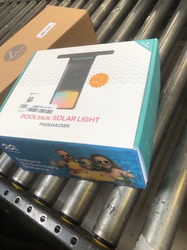 Photo 1 of POOLHACKER Solar Pool Lights Only for Inground Pool?Original?, 10-Color 4-Mode Light Sensing LED, Underwater Lighting with Timer Off, Submersible Lights with Remote, Waterproof Design, 1 Pack