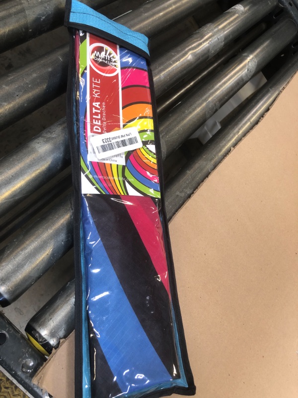 Photo 1 of Mint's Colorful Life Delta Kite for Kids & Adults, Extremely Easy to Fly Kites with 3 Ribbons and 300ft Kite String, Best Kites for Beginners (Rainbow)