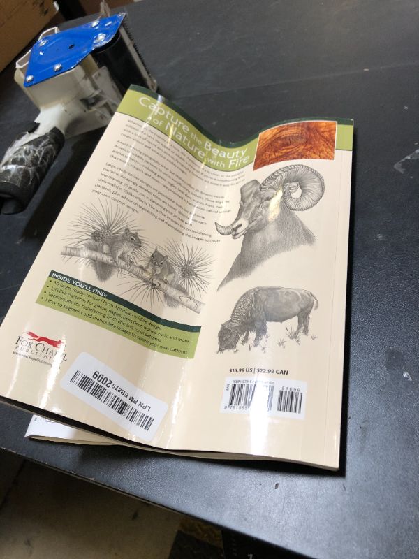 Photo 1 of Pyrography Patterns: Basic Techniques and 30 Wildlife Designs for Woodburning (Fox Chapel Publishing) Large, Ready-to-Use Patterns, Both Line and Tonal, plus Tips & Advice from Artist Sue Walters
