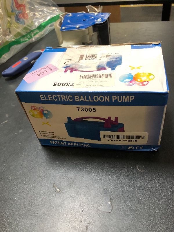 Photo 1 of IDAODAN Electric Balloon Pump, Portable Electric Balloon Blower Machine Balloon Air Pump Dual Nozzle Rose Red 110V 600W Balloon Inflator for Party Decorations