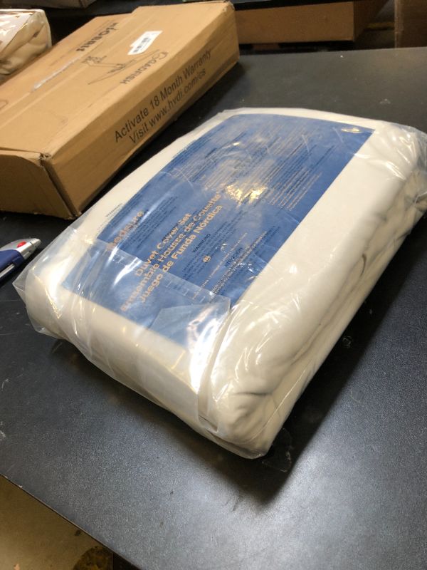Photo 1 of Bedsure Duvet Cover Full Size - 3 Pieces Prewashed Extra Soft Bedding Set, Includes 1 Duvet Cover 80x90 Inches with Zipper Closure & 2 Pillow Shams, Linen, Comforter Not Included