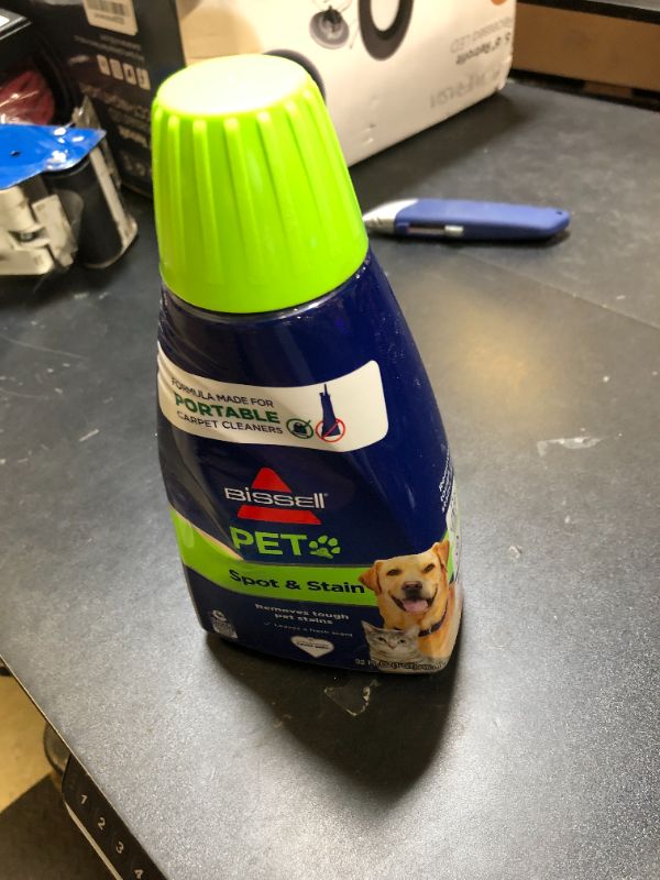 Photo 1 of Bissell 74R7 Pet Stain & Odor Portable Machine Formula, 32-Ounce, Fl Oz