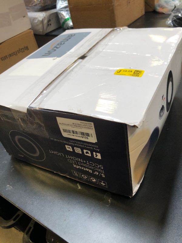 Photo 1 of POWERASIA 12 Pack Black 5/6 Inch LED Can Lights with Night Light, 5CCT Retrofit Recessed Lighting Selectable 2700K-6000K Dimmable, 12W=75W, 1200LM Downlight with Metal Smooth Trim-ETL and Energy Star