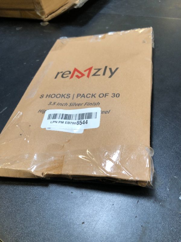 Photo 1 of Remzly 30 Pack S Hooks for Hanging 3.7 Inch Heavy Duty Carbon Steel Hangers for Kitchen Utensils