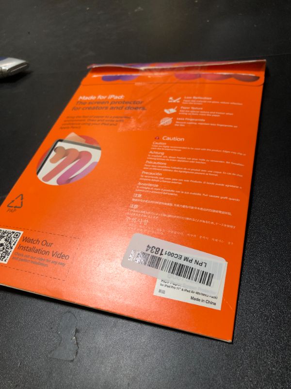 Photo 1 of KCT 2 Pack Paperfeel Screen Protector Compatible with iPad Pro 11 Inch (2022&2021&2020&2018) / iPad Air 5th&4th (10.9 inch, 2022&2020) Matte for Drawing Anti-Glare and Easy Installation