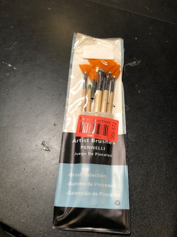 Photo 1 of JOWOART 5Pcs/Set,Fan-Shaped Nylon Hair Short Wood Rod Brush Painting Drawing Supplies Picture Color