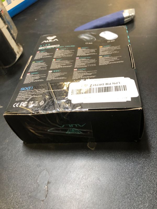 Photo 1 of MechLands Aula SC580 Wireless Mouse, Ergonomic Gaming Mouse, with Adjustable 10000 DPI, BT 5.0/2.4GHz/Wired Connections, 6 Buttons, 500mAh Battery for Win/Mac/PC/Laptop (White)