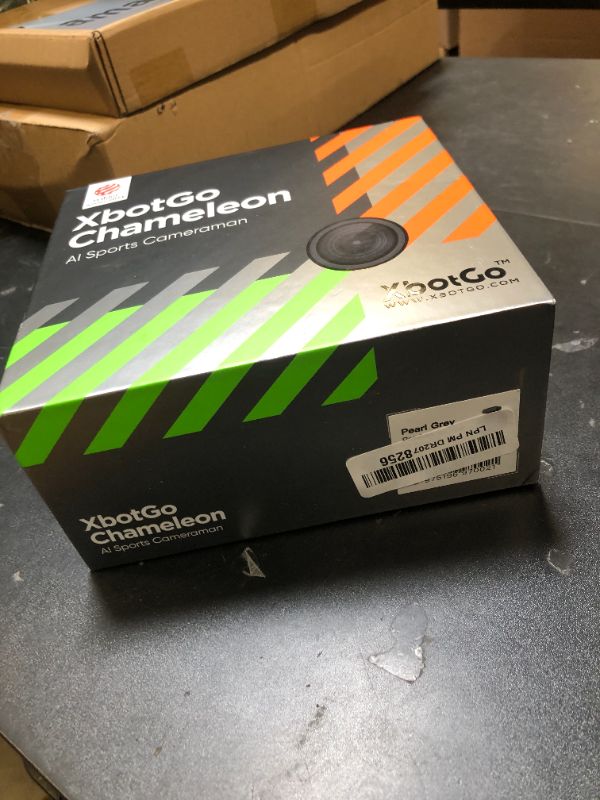 Photo 1 of XbotGo Chameleon AI Auto Sports Action Camera - 4K 60FPS Soccer Camera and Basketball Tracking Camera for Team Sports, Live Streaming, No Subscription, Works with iOS & Android (Pearl Grey)